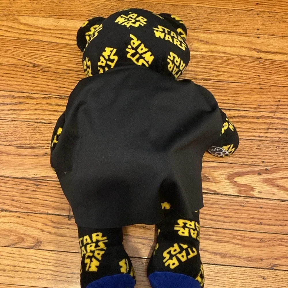 BUILD A BEAR Darth Vader Star Wars Logo Teddy Plush doll 17”